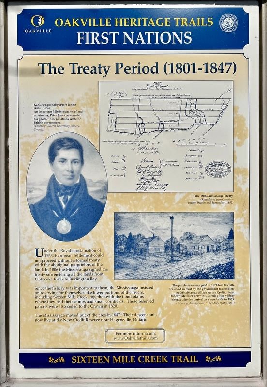 The Treaty Period (1801-1847) Marker image. Click for full size.