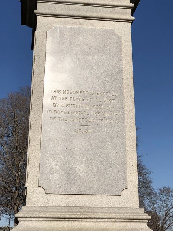 Latham Confederate Monument (West Side) image. Click for full size.