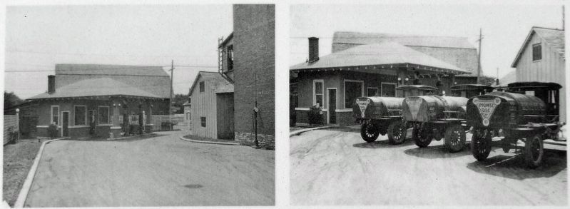Marker detail: Two views of the Monte Oil Company. Click for full size. Marker detail: Two views of the Monte Oil Company image. Click for full size.