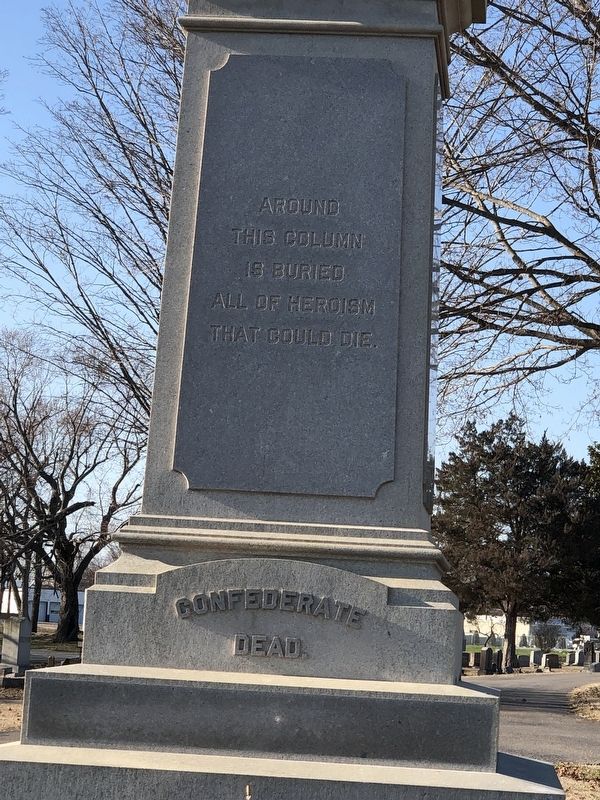 Latham Confederate Monument (South Side). Click for full size. Latham Confederate Monument (South Side) image. Click for full size.
