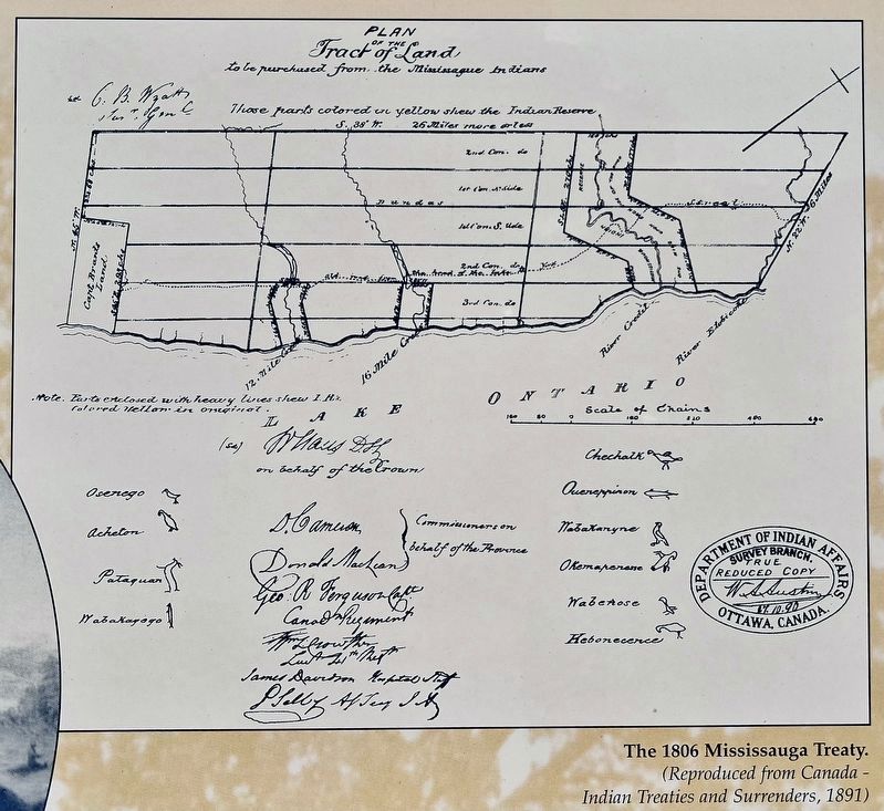 The Treaty Period (1801-1847) marker detail image. Click for full size.