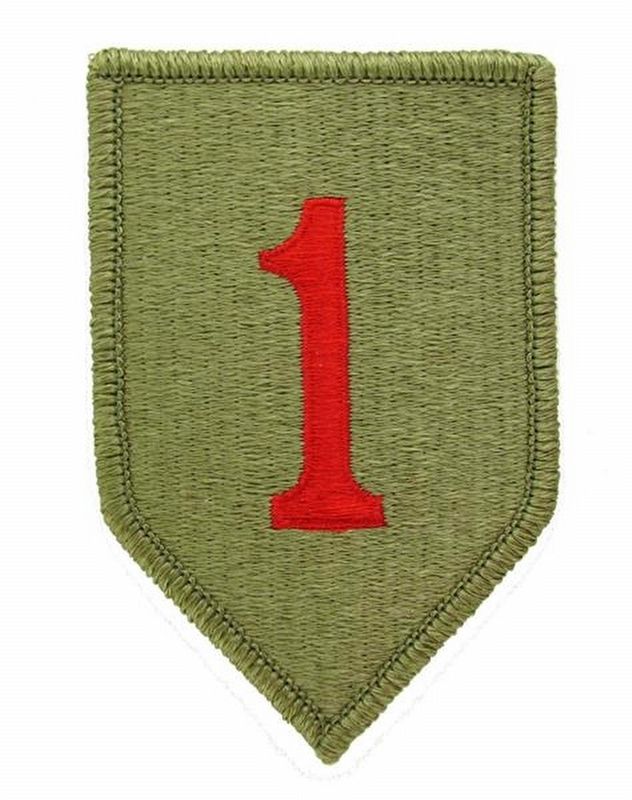 First Infantry Division shoulder patch image. Click for full size.