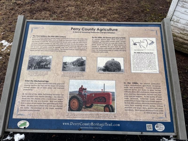 Perry County Agriculture Marker image. Click for full size.