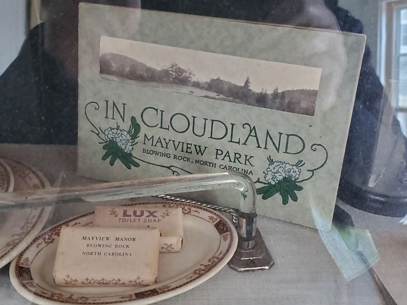 Items from Mayview Manor displayed at Blowing Rock Museum image. Click for full size.