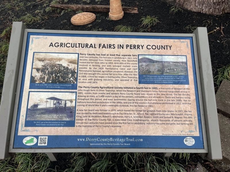 Agricultural Fairs in Perry County Marker image. Click for full size.