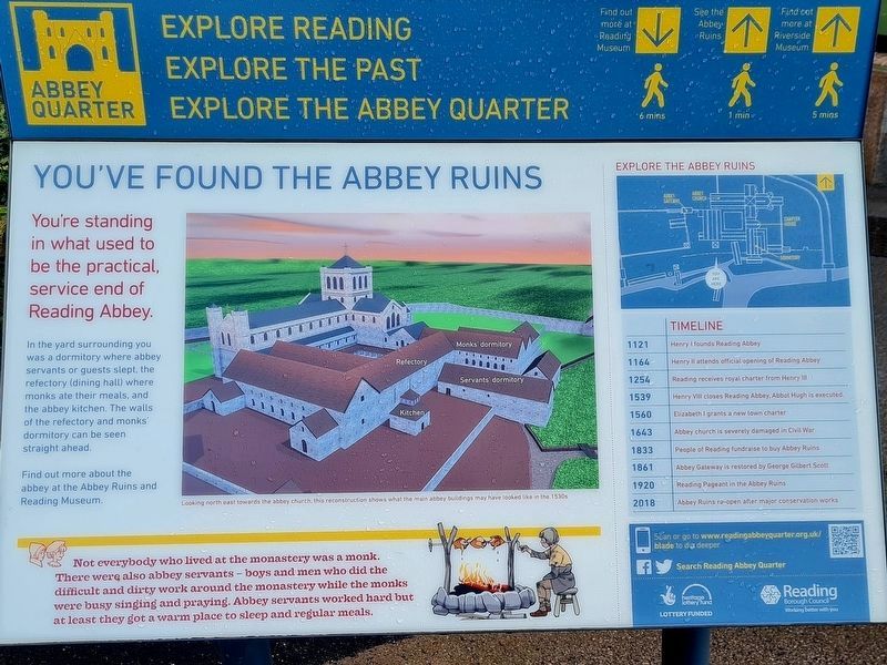Abbey Quarter / Abbey Ruins Marker. Click for full size. Abbey Quarter / Abbey Ruins Marker image. Click for full size.