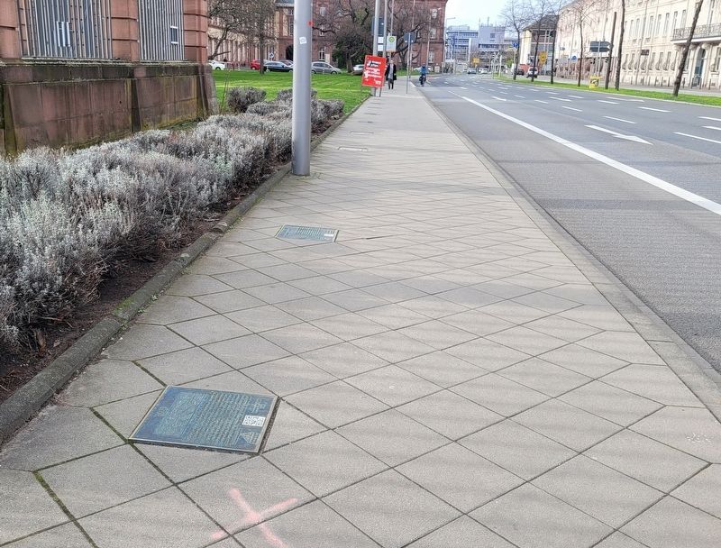 The view of the BASF Marker on the sidewalk image. Click for full size.