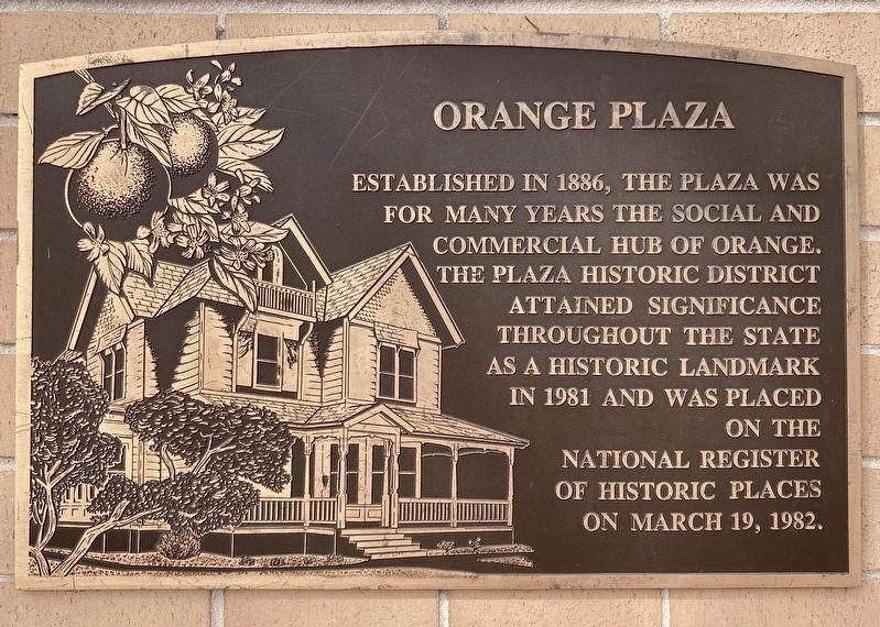 Orange Plaza Marker image. Click for full size.