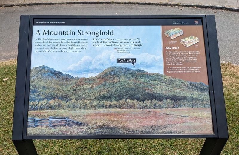 A Mountain Stronghold Marker image. Click for full size.