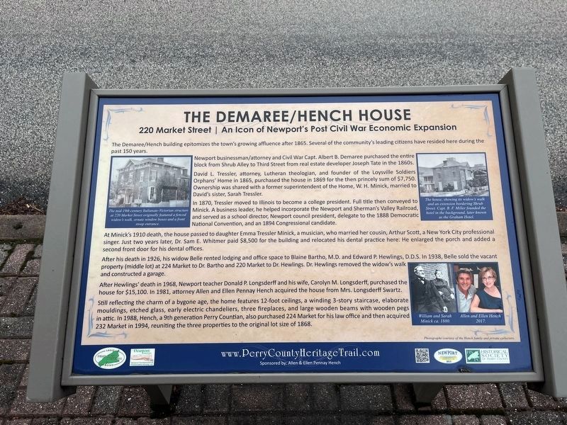 The Demaree / Hench House Marker image. Click for full size.