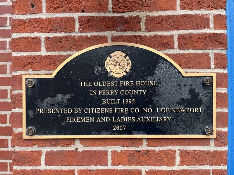 The Oldest Fire House in Perry County Marker image. Click for full size.