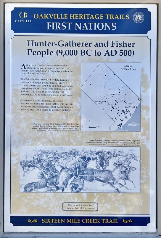Hunter-Gatherer and Fisher People (9,000 BC to AD 500) Marker image. Click for full size.