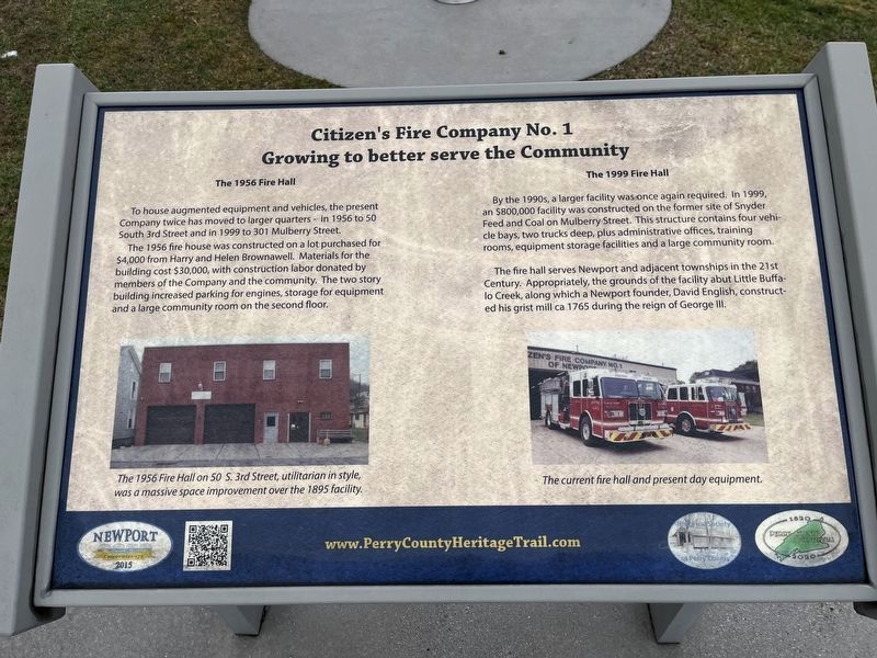 Citizen's Fire Company No. 1 Marker image. Click for full size.