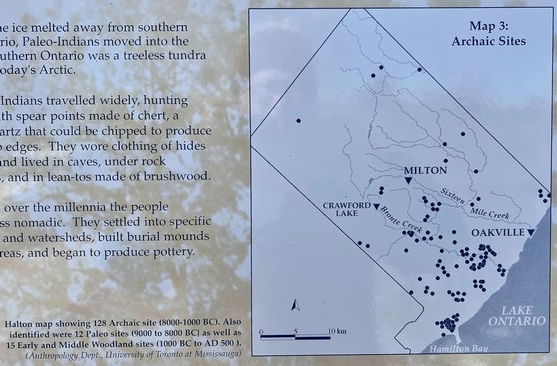 Hunter-Gatherer and Fisher People (9,000 BC to AD 500) marker detail image. Click for full size.
