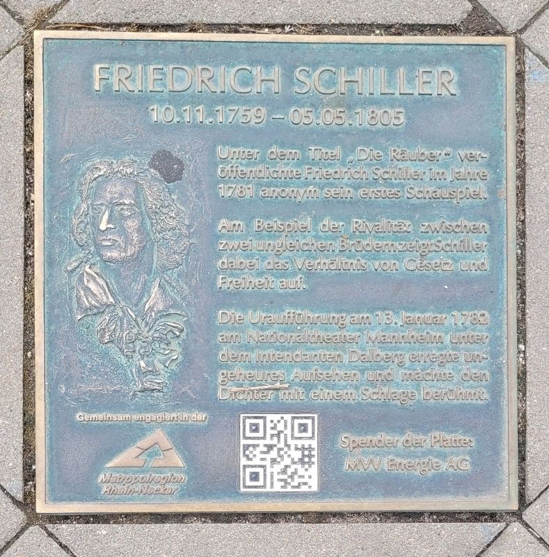 Friedrich Schiller Marker image. Click for full size.