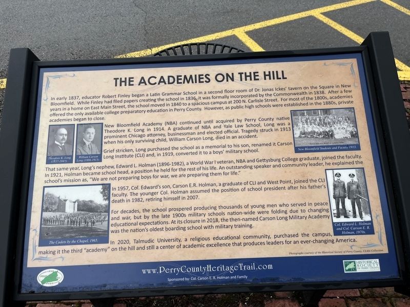The Academies on the Hill Marker. Click for full size. The Academies on the Hill Marker image. Click for full size.