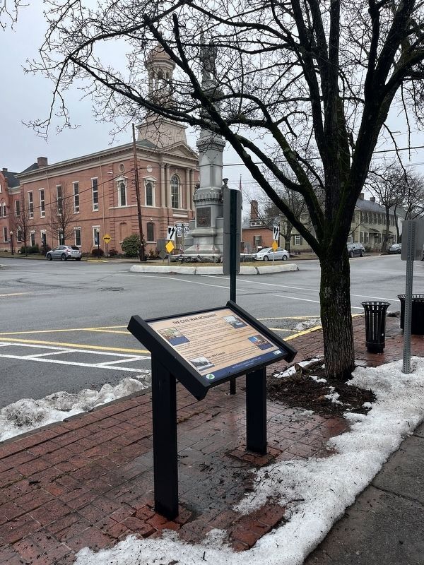 The Civil War Monument Marker. Click for full size. The Civil War Monument Marker image. Click for full size.