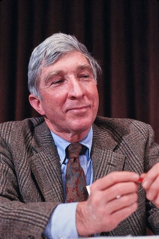 John Updike, author, at PEN Congress image. Click for full size.