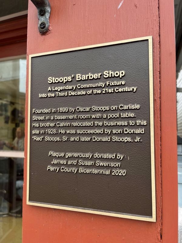 Stoops' Barber Shop Marker image. Click for full size.