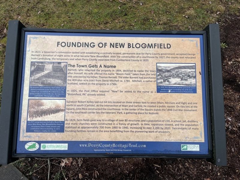 Founding of New Bloomfield Marker image. Click for full size.