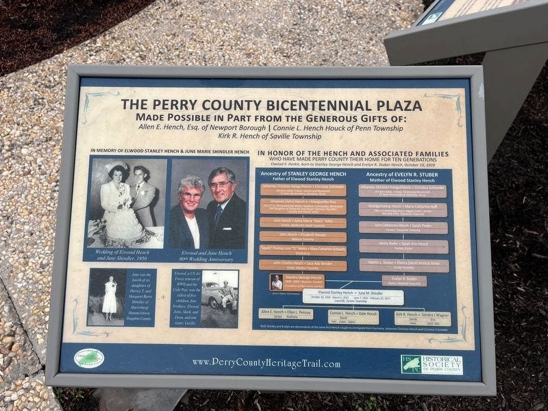 The Perry County Bicentennial Plaza Marker. Click for full size. The Perry County Bicentennial Plaza Marker image. Click for full size.