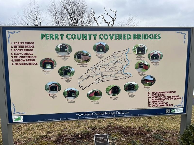 Perry County Covered Bridges Marker image. Click for full size.