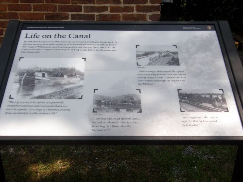 Life on the Canal wayside image. Click for full size.
