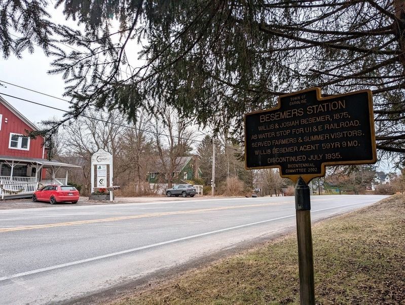 Besemers Station Marker heading West on Route 79 image. Click for full size.