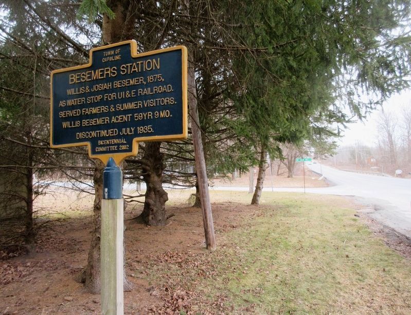 Besemers Station Marker heading East on Route 79 image. Click for full size.
