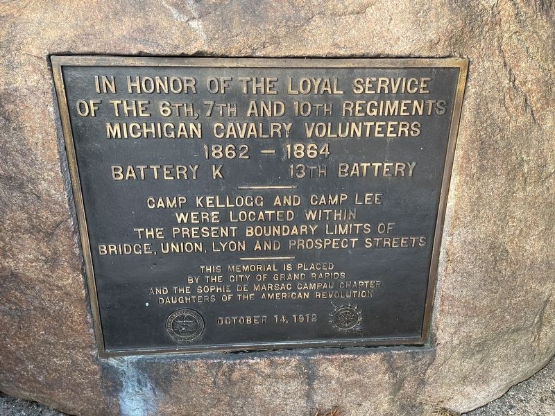 Camp Kellogg and Camp Lee Marker image. Click for full size.