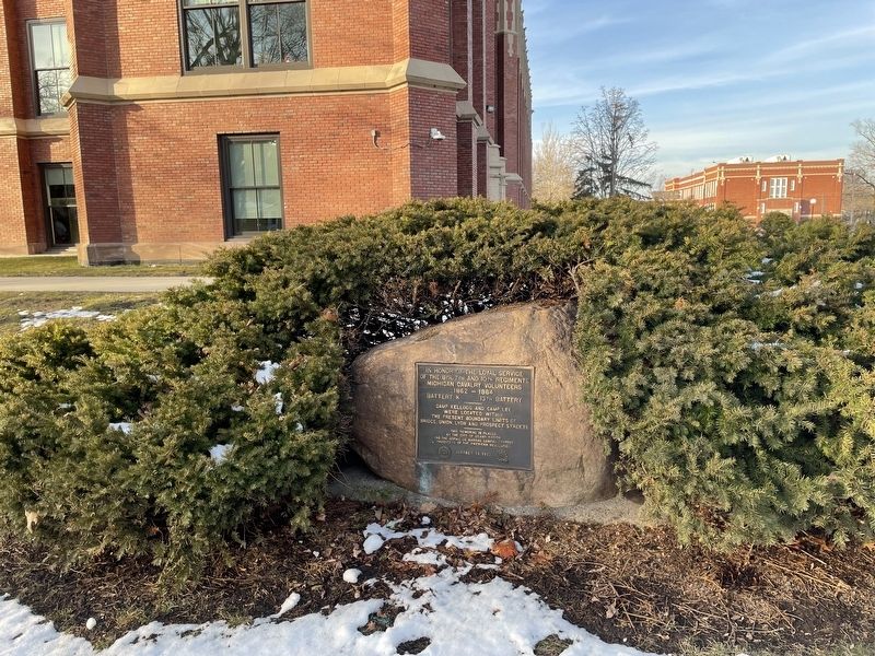 Camp Kellogg and Camp Lee Marker. Click for full size. Camp Kellogg and Camp Lee Marker image. Click for full size.