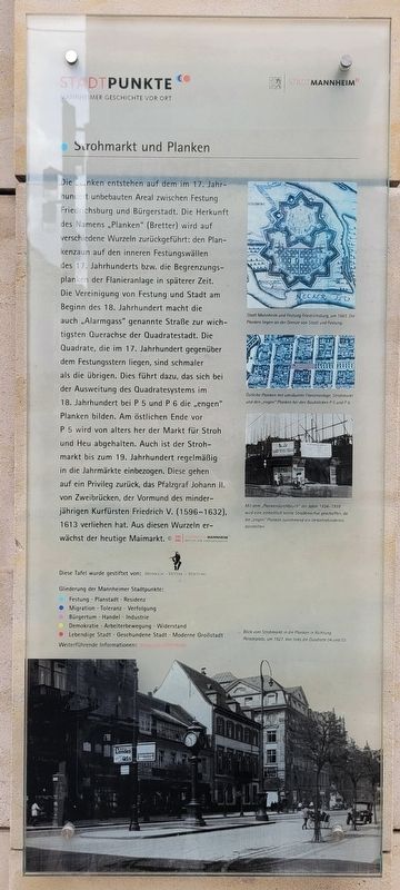 Strohmarkt und Planken / Straw Market and Planks Marker image. Click for full size.