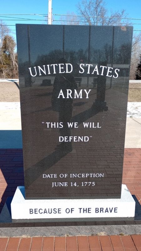 United States Army Marker, Side Two. Click for full size. United States Army Marker, Side Two image. Click for full size.