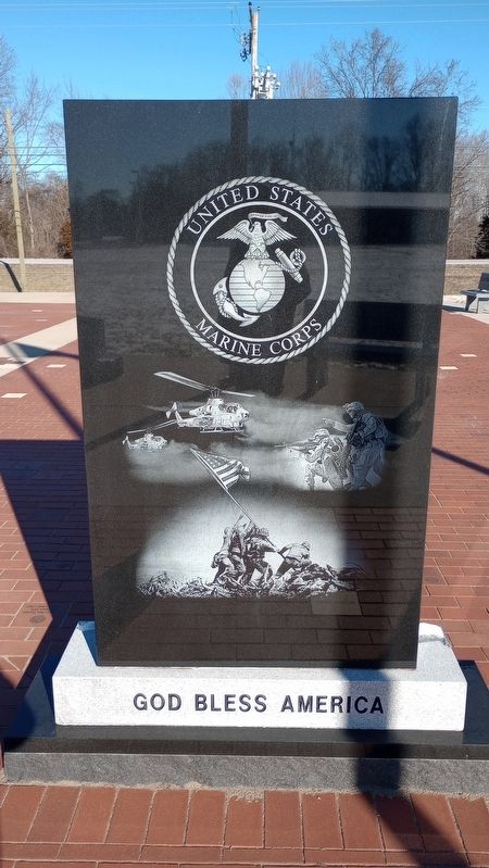 United States Marine Corps Marker, Side One image. Click for full size.