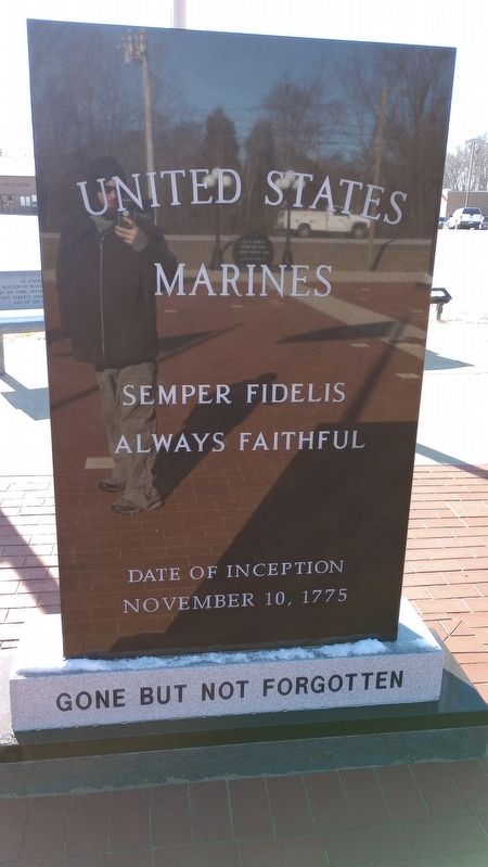 United States Marine Corps Marker, Side Two image. Click for full size.