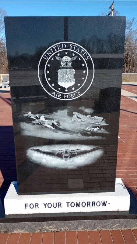 United States Air Force Marker, Side One. Click for full size. United States Air Force Marker, Side One image. Click for full size.