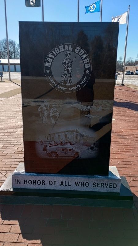 United States National Guard Marker, Side One image. Click for full size.