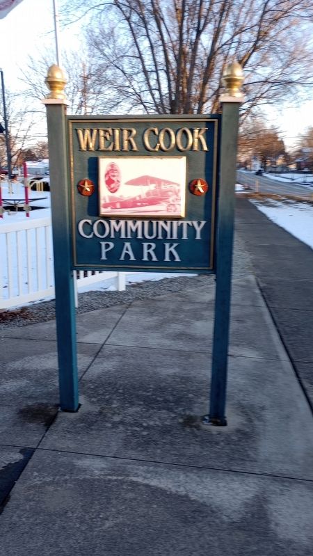 Weir Cook Memorial Park Sign image. Click for full size.