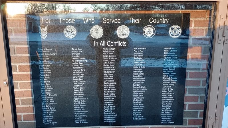 Wilkinson Veterans Memorial Marker. Click for full size. Wilkinson Veterans Memorial Marker image. Click for full size.