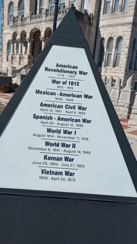 Washington County Veterans Memorial Marker. Click for full size. Washington County Veterans Memorial Marker image. Click for full size.