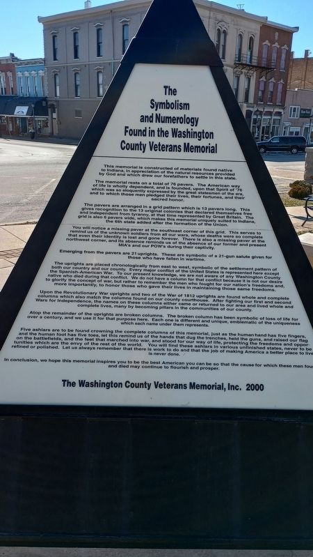 Washington County Veterans Memorial. Click for full size. Washington County Veterans Memorial image. Click for full size.