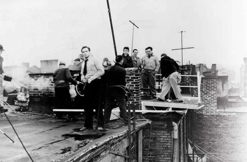 Filming "On the Waterfront" image. Click for full size.