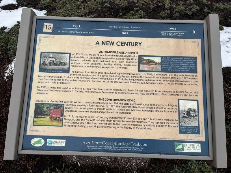 A New Century Marker. Click for full size. A New Century Marker image. Click for full size.