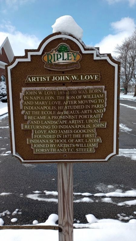 Artist John W. Love Marker image. Click for full size.