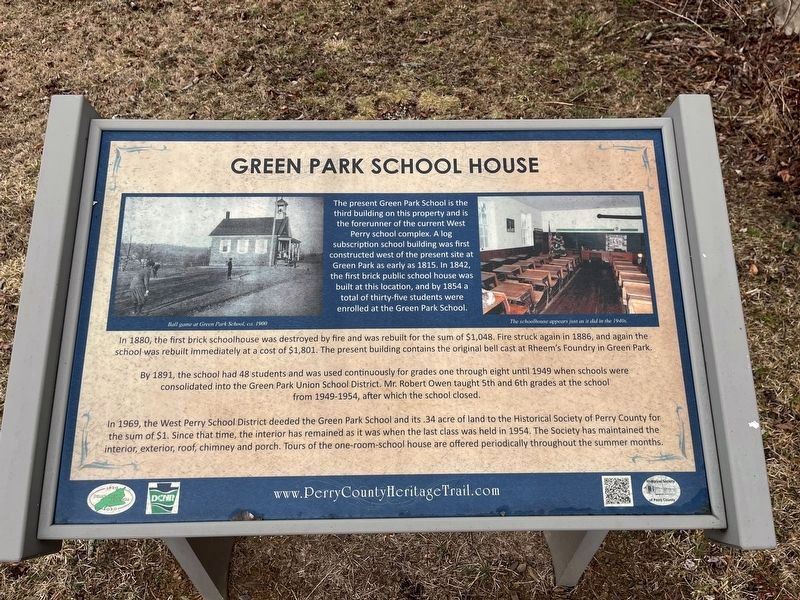 Green Park School Marker. Click for full size. Green Park School Marker image. Click for full size.