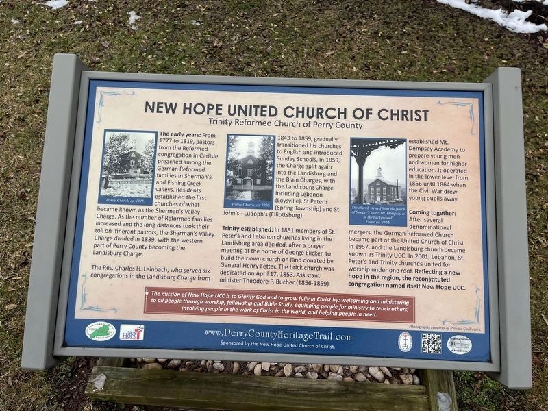 New Hope United Church of Christ Marker image. Click for full size.