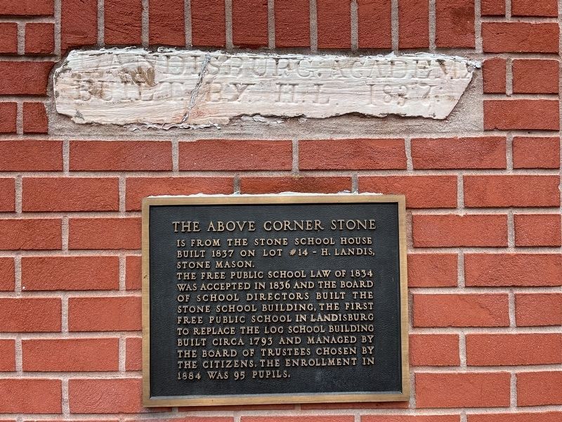 The Above Corner Stone Marker image. Click for full size.