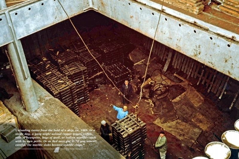 Unloading cargo image. Click for full size.