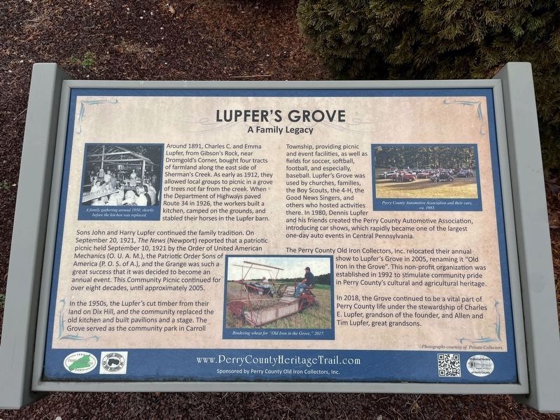 Lupfer's Grove Marker image. Click for full size.