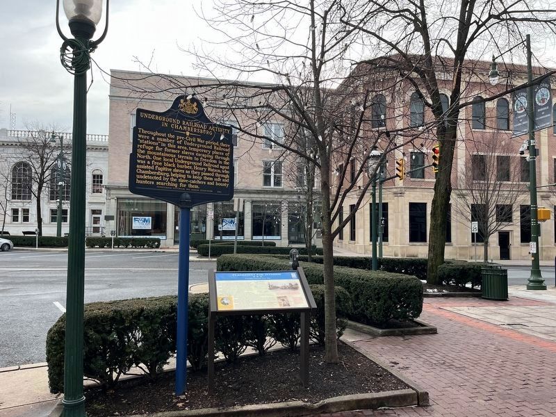 Underground Railroad Activity in Chambersburg Marker image. Click for full size.